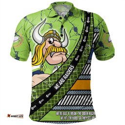 Amazing Aussie Canberra Raiders Theme Song For Rugby With Sporty Style Polo Shirt