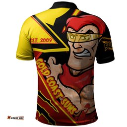 Amazing Aussie Gold Coast SUNS Battlefield Glory Gear Polo Shirt