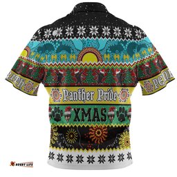 Amazing Aussie Penrith Panthers Christmas Aboriginal Custom Indigenous Knitted Ugly Xmas Style Polo Shirt