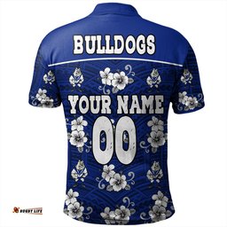 Amazing Aussie Canterbury Bankstown Bulldogs Custom Bulldogs With Maori Patterns Polo Shirt