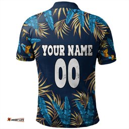 Amazing Aussie Gold Coast Titans Custom Tropical Patterns Gold Coast Titans Polo Shirt
