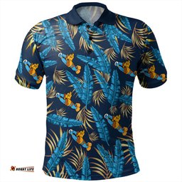 Amazing Aussie Gold Coast Titans Custom Tropical Patterns Gold Coast Titans Polo Shirt