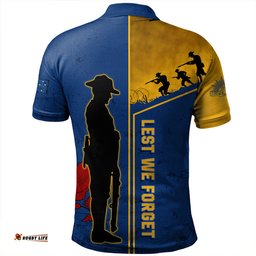 Amazing Aussie Parramatta Eels Anzac Day Lest We Forget Poppy Polo Shirt