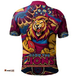 Amazing Aussie Brisbane Lions Blazing Spirit Of Victory Polo Shirt