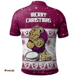 Amazing Aussie Queensland Cane Toads Christmas Custom Special Ugly Christmas Polo Shirt