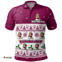 Amazing Aussie Queensland Cane Toads Christmas Custom Special Ugly Christmas Polo Shirt