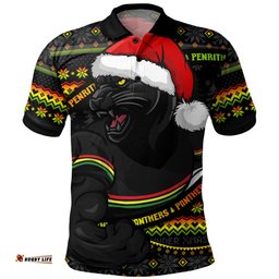 Amazing Aussie Penrith Panthers Ugly Knit Style For Christmas Game Fans Polo Shirt