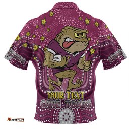 Amazing Aussie Queensland Cane Toads Custom Custom With Aboriginal Inspired Style Of Dot Painting Patterns  Polo Shirt