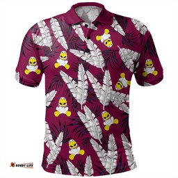 Amazing Aussie Manly Warringah Sea Eagles Tropical Patterns Eagles Polo Shirt