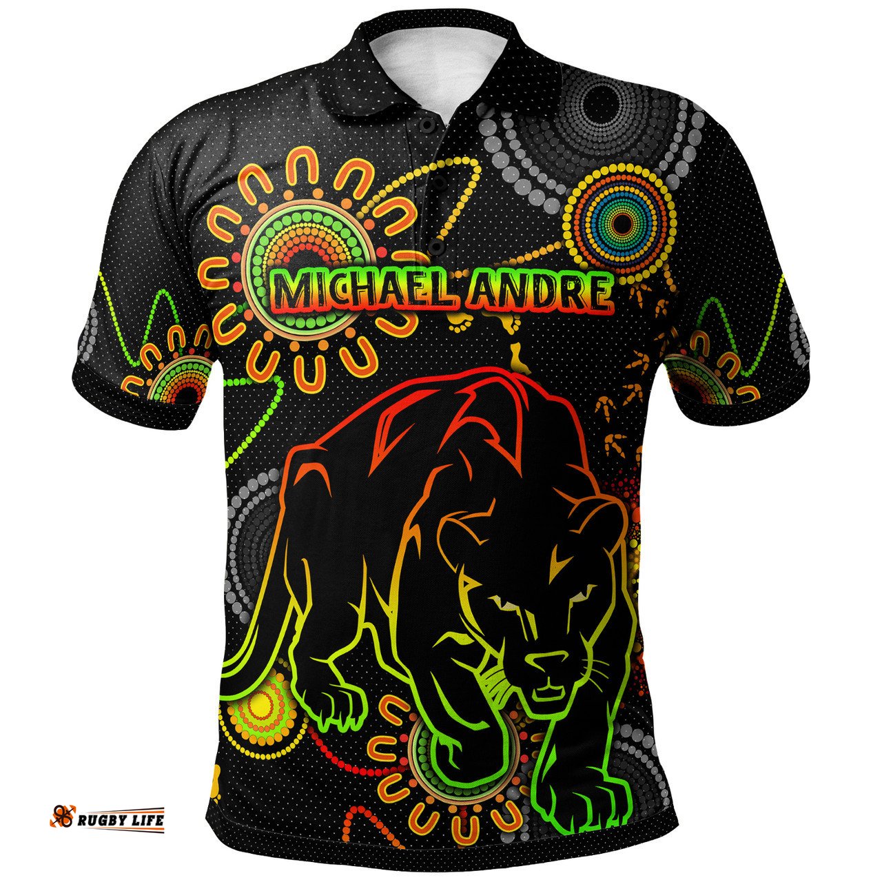 Amazing Aussie Penrith Panthers Custom Indigenous Australia Penrith City Polo Shirt