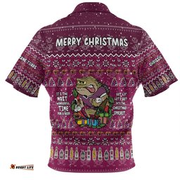 Amazing Aussie Queensland Cane Toads Christmas Custom Chrissie Spirit Polo Shirt