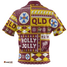 Amazing Aussie Queensland Christmas Holly Jolly Chrissie Polo Shirt