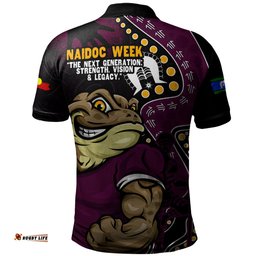 Amazing Aussie Queensland Maroons NAIDOC Indigenous Warrior Spirit Polo Shirt