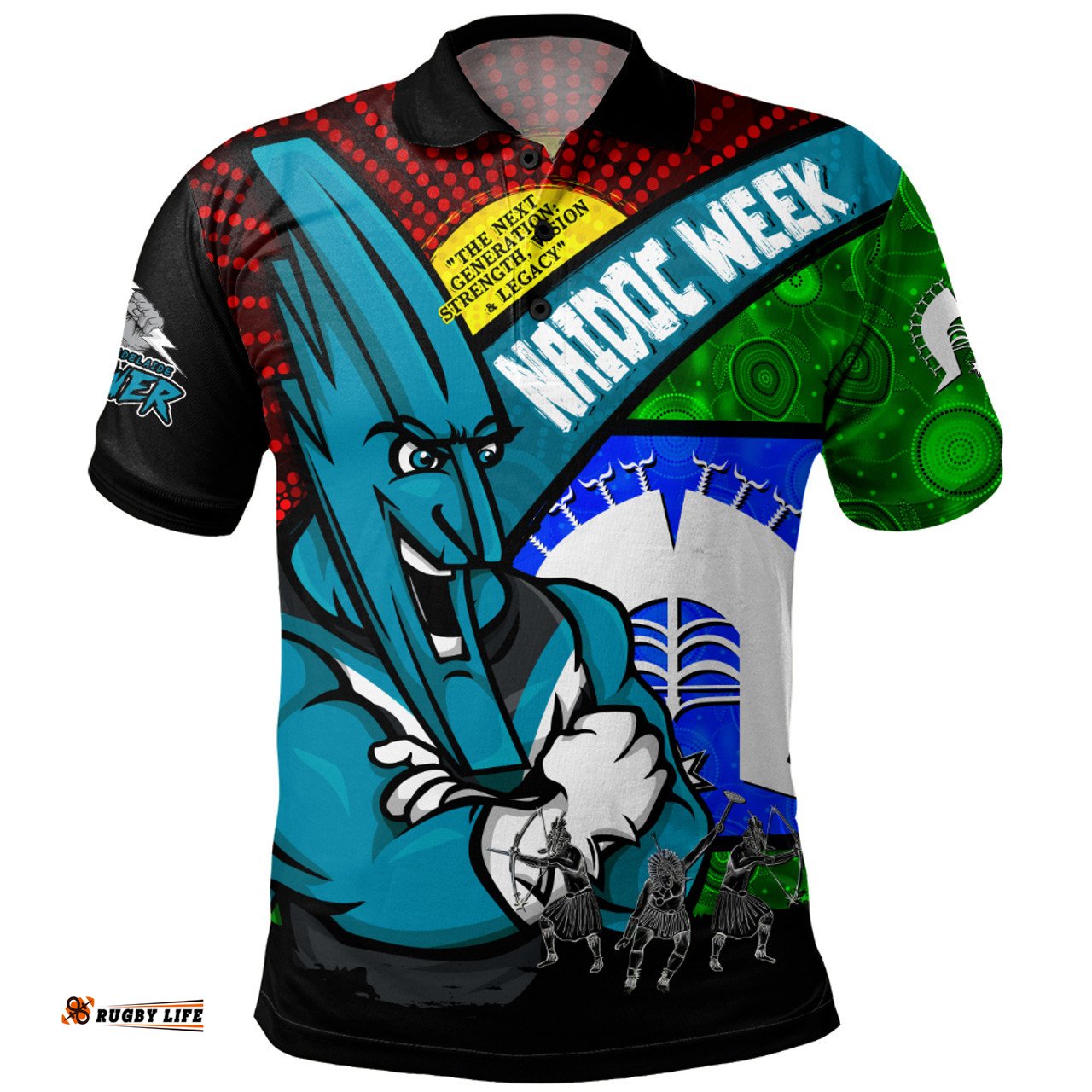 Amazing Aussie Port Adelaide NAIDOC Week Pride Edition Polo Shirt