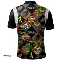 Amazing Aussie Penrith Panthers Argyle Patterns Style Tough Fan Rugby For Life Polo Shirt