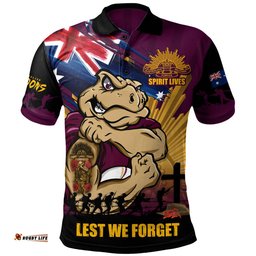 Amazing Aussie Queensland Maroons Fearless ANZAC Defender Polo Shirt