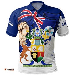 Amazing Aussie Queensland Power Pride And Heritage Crest Polo Shirt