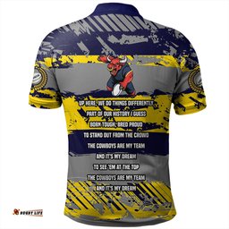 Amazing Aussie North Queensland Cowboys Theme Song Inspired Polo Shirt