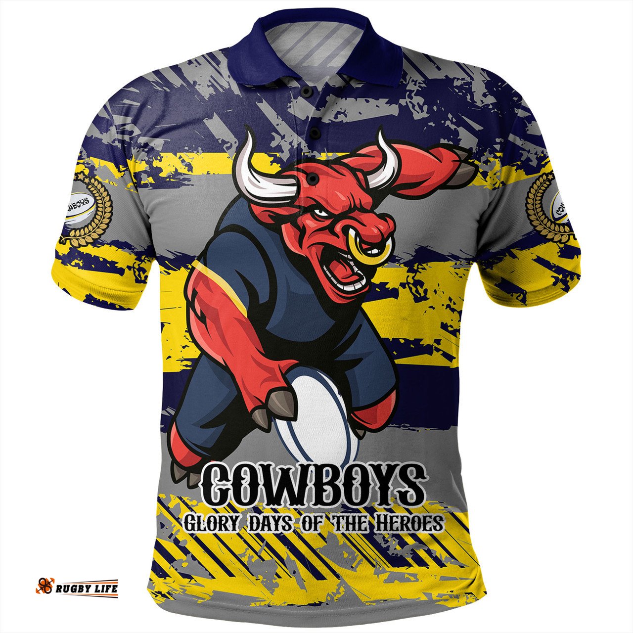 Amazing Aussie North Queensland Cowboys Theme Song Inspired Polo Shirt