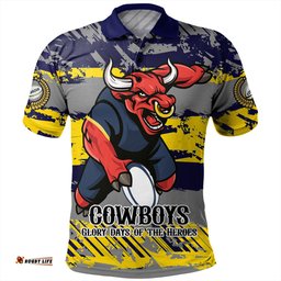 Amazing Aussie North Queensland Cowboys Theme Song Inspired Polo Shirt
