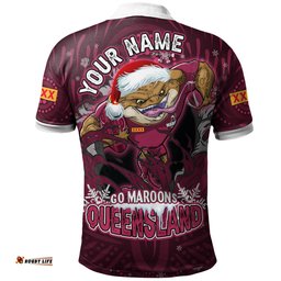 Amazing Aussie Cane Toads Christmas Custom Cane Toads Aboriginal Inspired Polo Shirt