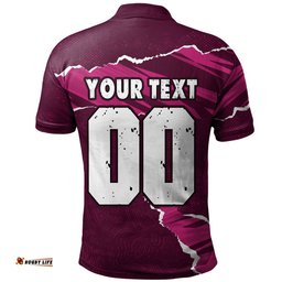 Amazing Aussie Queensland Maroons QLD Rampage Cane Toad Edition Polo Shirt