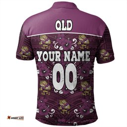 Amazing Aussie Cane Toads Custom QLD With Maori Patterns Polo Shirt