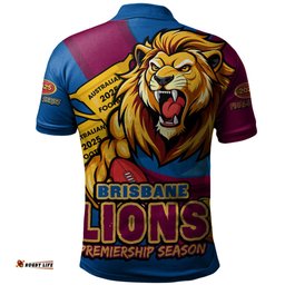 Amazing Aussie Brisbane Lions Australian Football Finals Premiership Spirit Polo Shirt