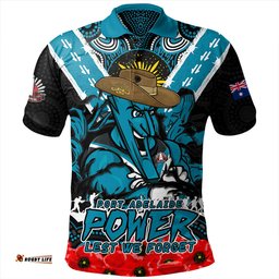 Amazing Aussie Port Adelaide Ripped Legacy Of The Game The ANZAC Spirit Lives On Polo Shirt