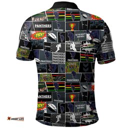Amazing Aussie Penrith Panthers Team Of Us Die Hard Fan Supporters Comic Style Polo Shirt