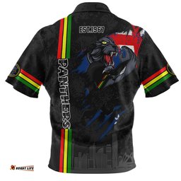 Amazing Aussie Penrith Panthers Happy Australia Day Flag Scratch Style Polo Shirt