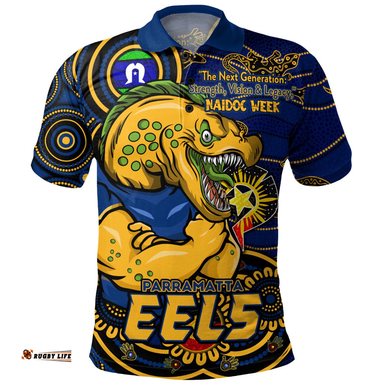 Amazing Aussie Parramatta Eels Spirit Of NAIDOC Series Polo Shirt