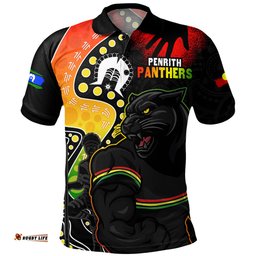 Amazing Aussie Penrith Panthers NAIDOC Indigenous Warrior Spirit Polo Shirt