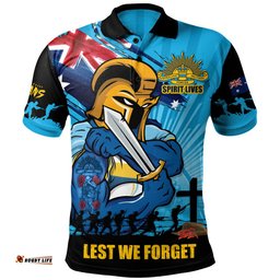 Amazing Aussie Gold Coast Titans Fearless ANZAC Defender Polo Shirt