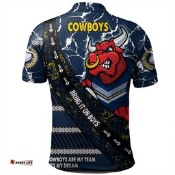 Amazing Aussie North Queensland Cowboys Theme Song For Rugby With Sporty Style Polo Shirt