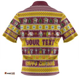 Amazing Aussie Queensland Christmas Custom Happy Chrissie Ugly Style Polo Shirt