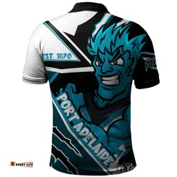 Amazing Aussie Port Adelaide Battlefield Glory Gear Polo Shirt