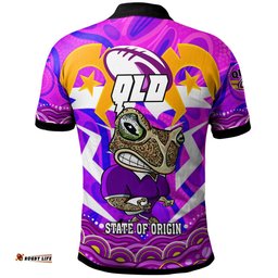 Amazing Aussie Cane Toads Team Custom Naidoc Week and Torres Strait Aboriginal Inspired Flag Polo Shirt