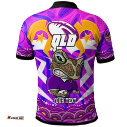 Amazing Aussie Cane Toads Team Custom Naidoc Week and Torres Strait Aboriginal Inspired Flag Polo Shirt