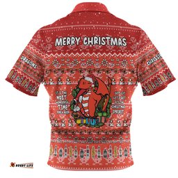 Amazing Aussie St. George Illawarra Dragons Christmas Custom Chrissie Spirit Polo Shirt