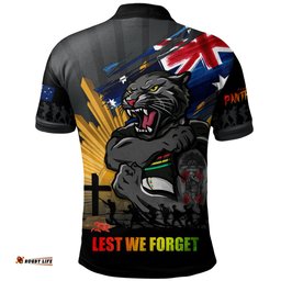 Amazing Aussie Penrith Panthers Fearless ANZAC Defender Polo Shirt