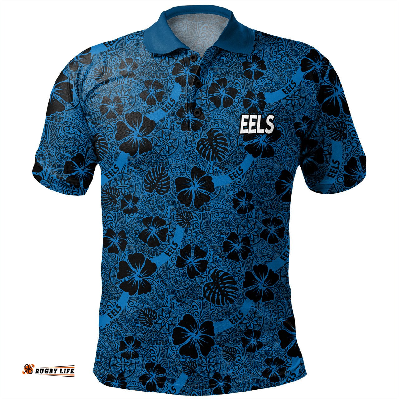 Amazing Aussie Parramatta Eels Sport Scream With Tropical Patterns Polo Shirt
