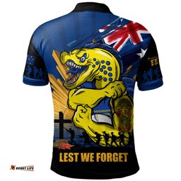 Amazing Aussie Parramatta Eels Fearless ANZAC Defender Polo Shirt