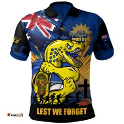 Amazing Aussie Parramatta Eels Fearless ANZAC Defender Polo Shirt