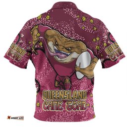 Amazing Aussie Queensland Cane Toads Custom Team With Dot And Star Patterns For Tough Fan Polo Shirt