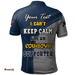 Amazing Aussie North Queensland Cowboys Custom Team Of Us Die Hard Fan Supporters Polo Shirt