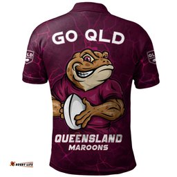 Amazing Aussie Queensland Maroons Go QLD Maroons Break The Limit Polo Shirt
