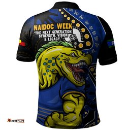 Amazing Aussie Parramatta Eels NAIDOC Indigenous Warrior Spirit Polo Shirt