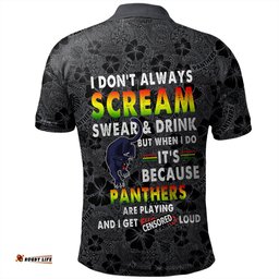 Amazing Aussie Penrith Panthers Scream With Tropical Patterns Polo Shirt