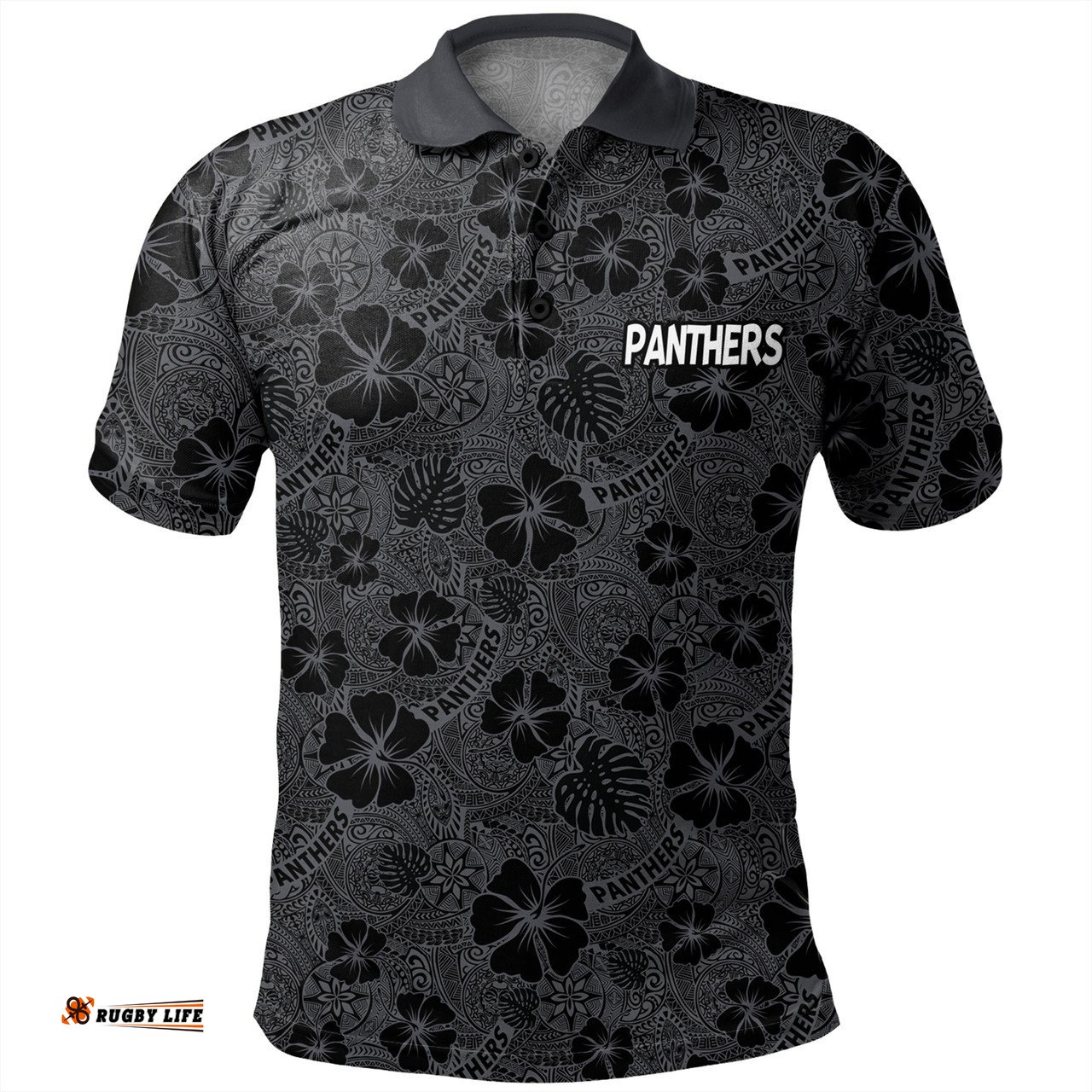 Amazing Aussie Penrith Panthers Scream With Tropical Patterns Polo Shirt